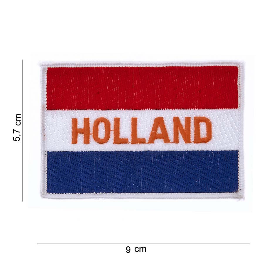 Embleem stof vlag Holland tekst Holland #1016