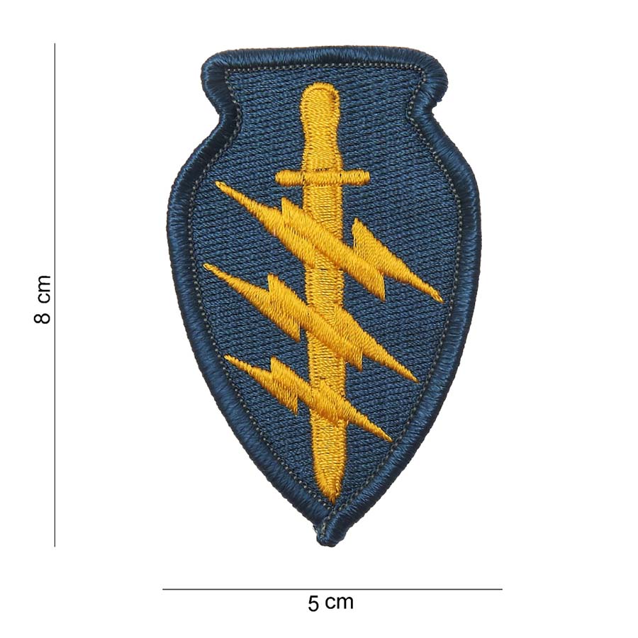 Embleem stof US army S.F. zwaard #3020
