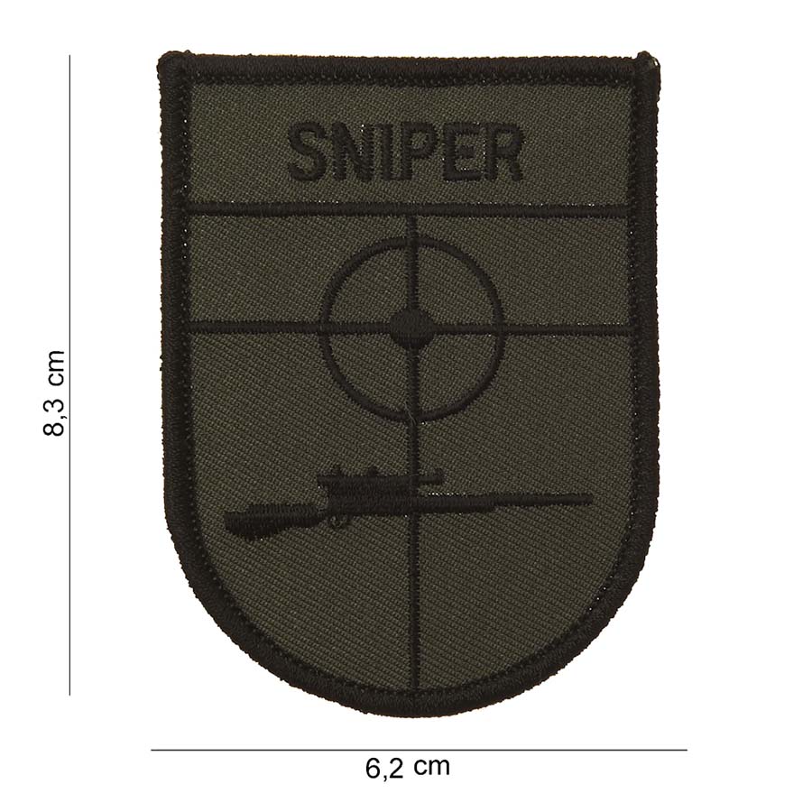 Embleem stof sniper (schild) #3007