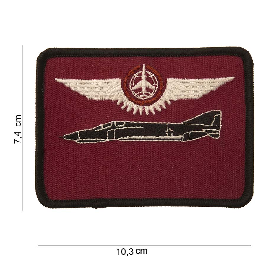 Embleem stof jet fighter #3001