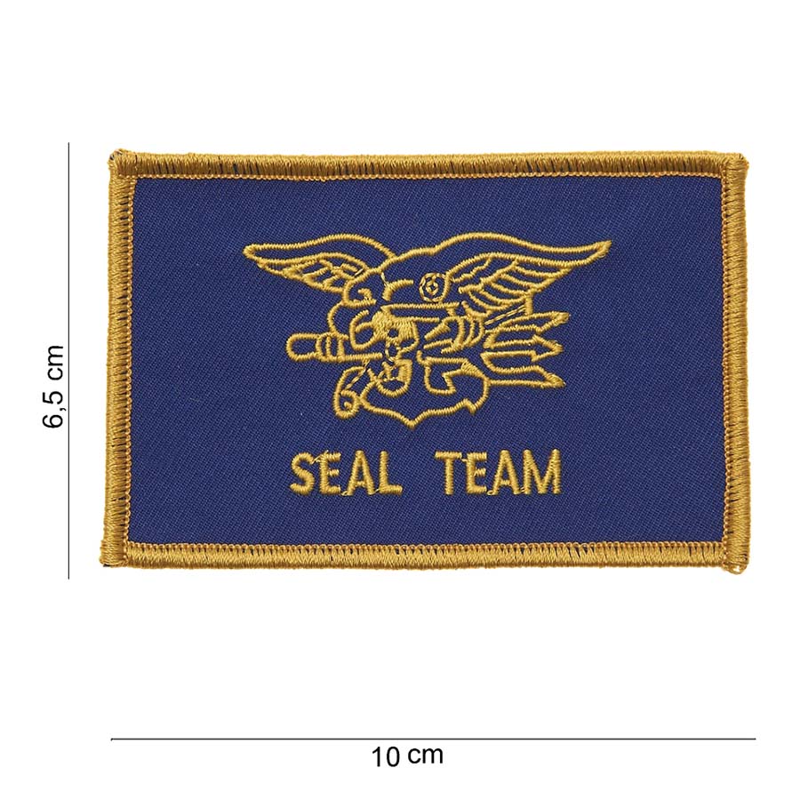 Embleem stof Seal team (goud) #3019