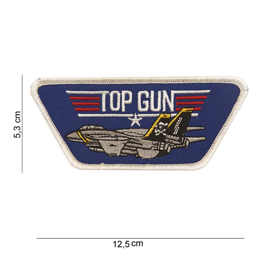 Embleem stof Top Gun Trapezium (blauw) #5071