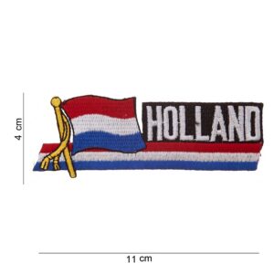 Embleem stof  wapperende vlag Holland #1040