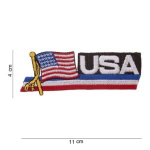 Embleem stof USA wapperende vlag #1041