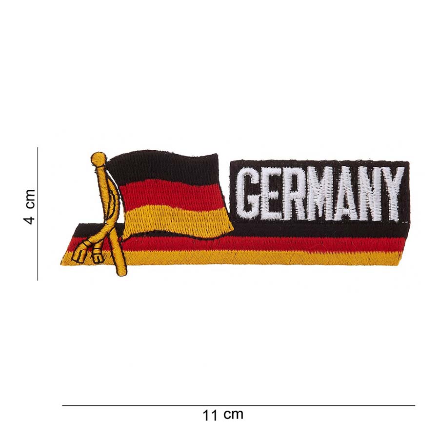 Embleem stof wapperende vlag Germany #1033