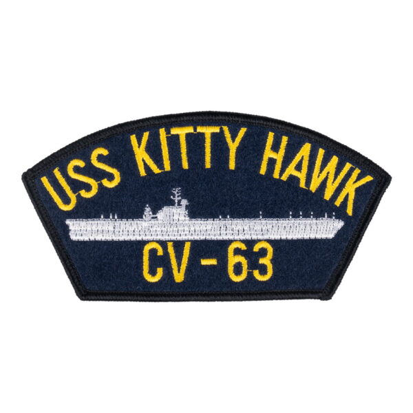 Embleem stof uss kitty hawk CV-63 #4091