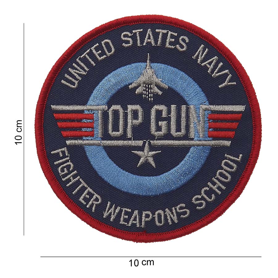 Embleem stof Top Gun fighter weapons school #5024