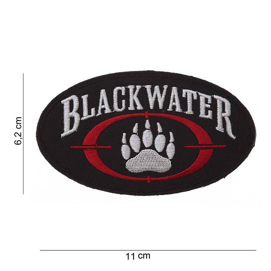 Embleem stof black water #5066