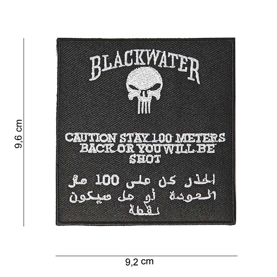 Embleem stof blackwater 100 mtr. #5065