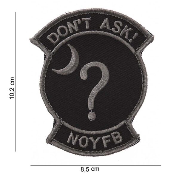 Embleem stof don't ask #5063