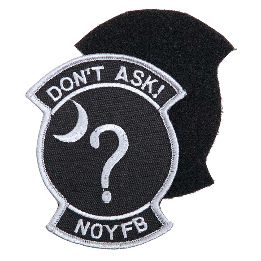 Embleem stof don't ask met klittenband #1061