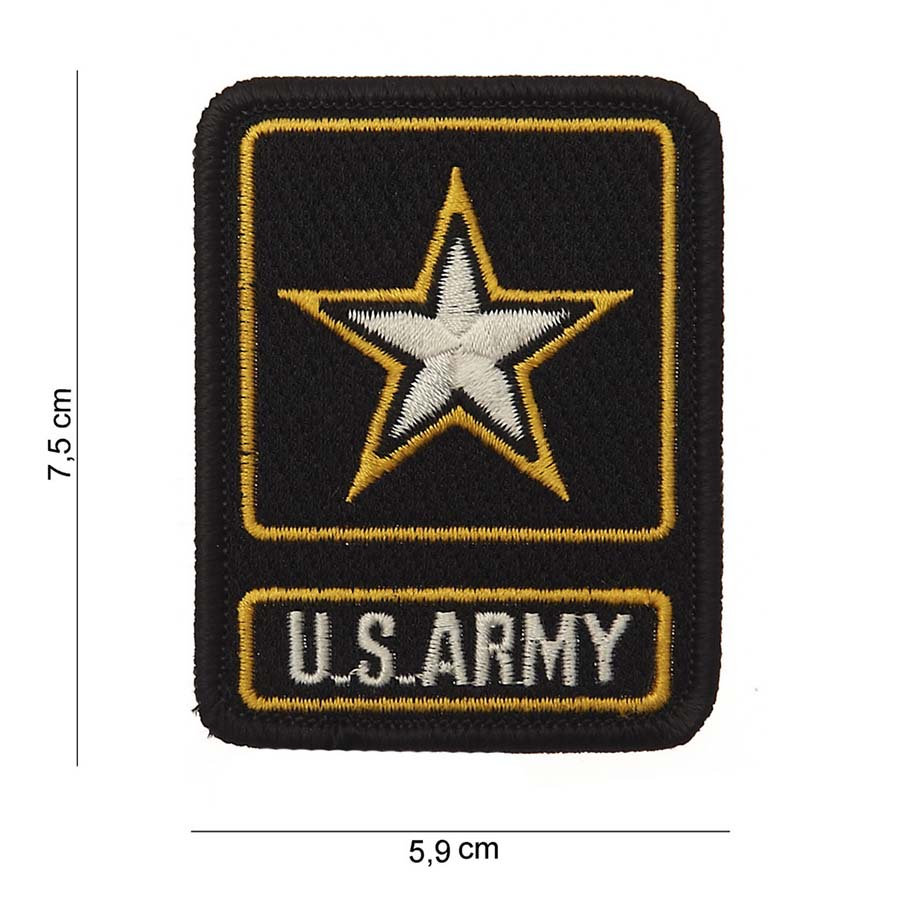 Embleem stof U.S. army star met klittenband #2044