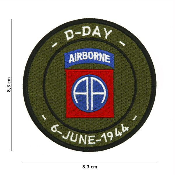 Embleem stof D-Day 82nd Airborne #7107