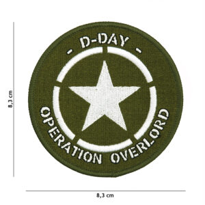 Embleem stof D-Day Allied star #7108