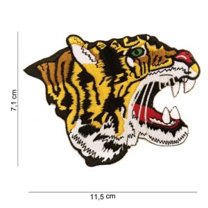 Embleem stof tijger rechts kijkend #2048
