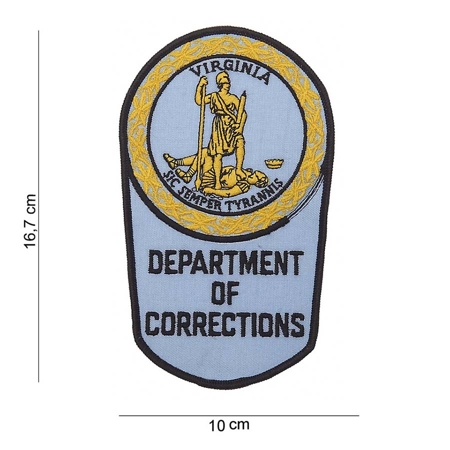 Embleem stof department of corrections Virginia #5004