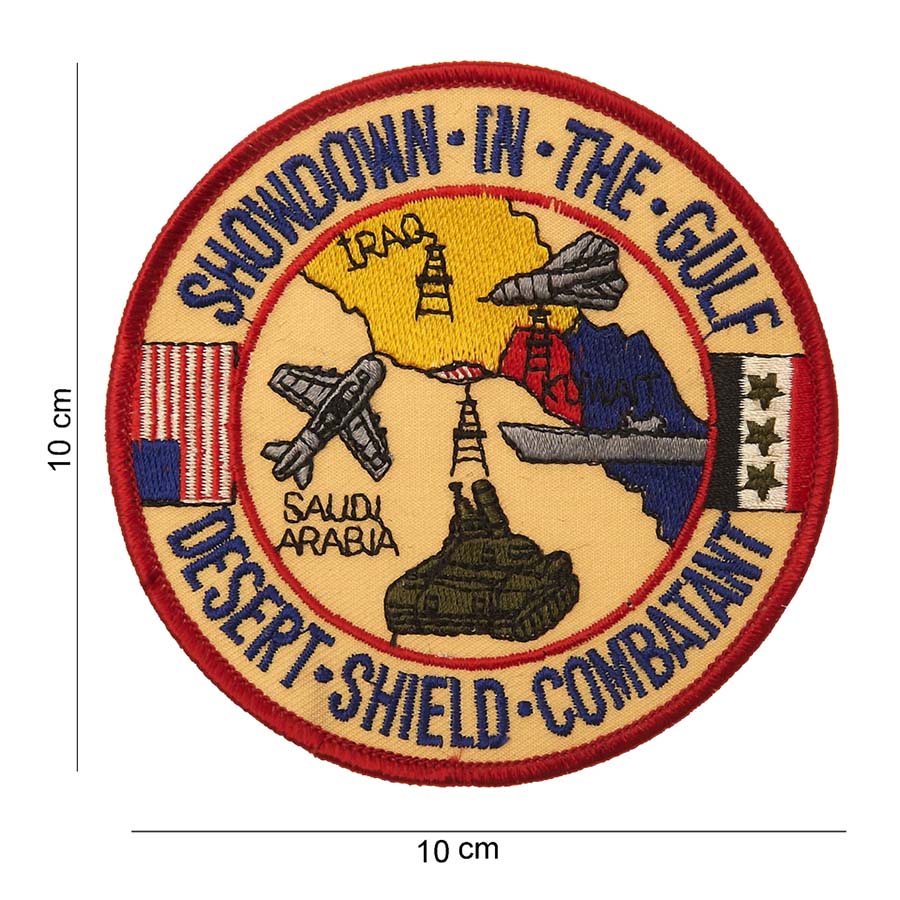 Embleem stof desert-shield- combatant #3070