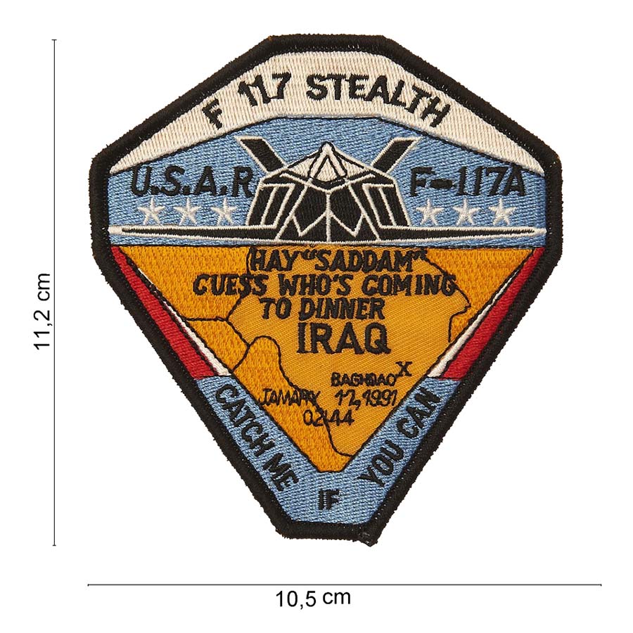 Embleem stof F-117 stealth #3078