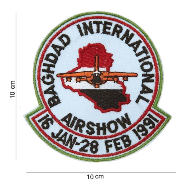 Embleem stof international airshow Baghdad #3085