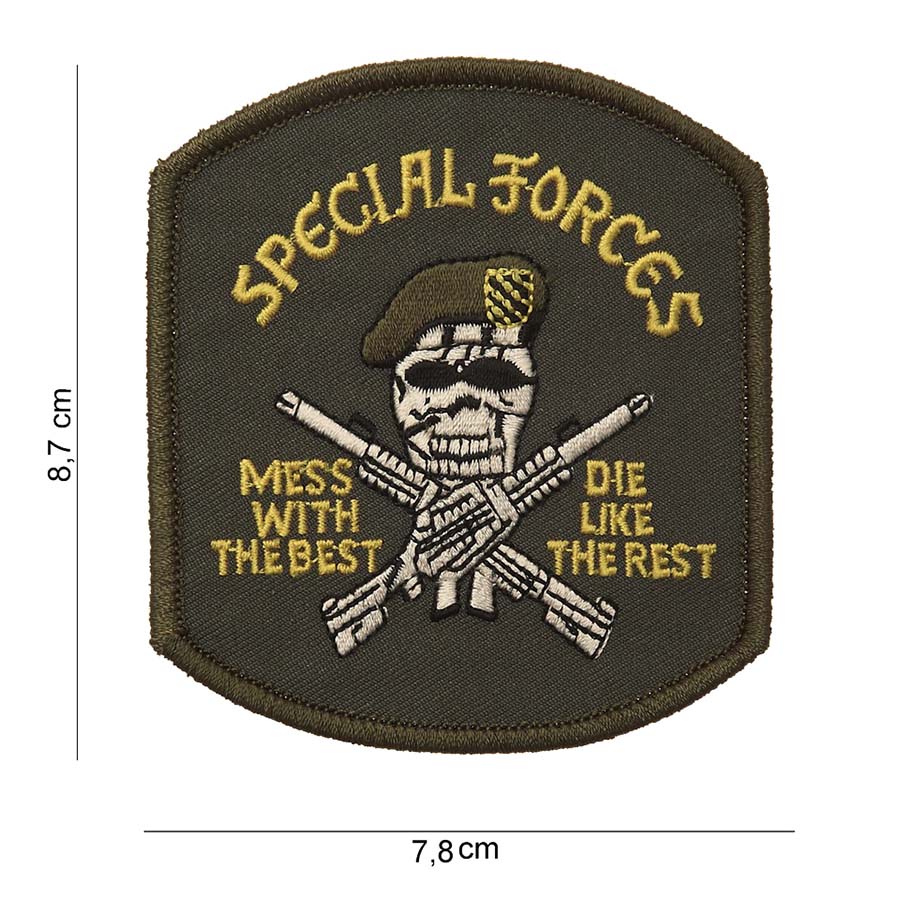 Embleem stof special-forces (doodskop) #3054