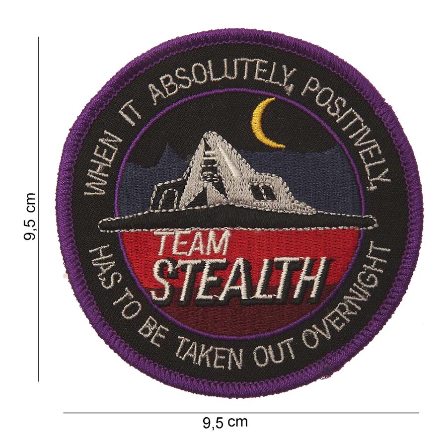 Embleem stof team stealth #4037