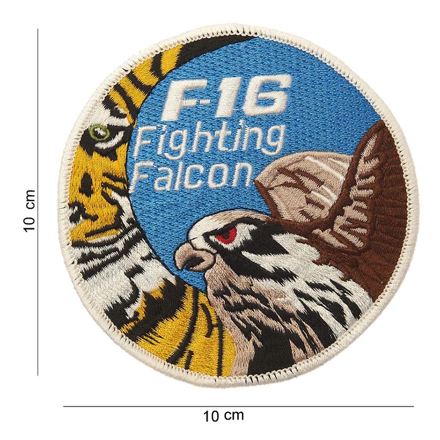 Embleem stof F-16 fighting falcon (tijger) #4010