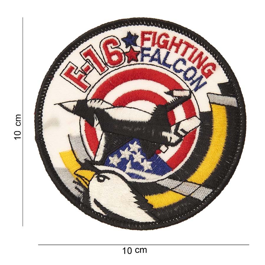 Embleem stof F-16 fighting falcon USA #4014