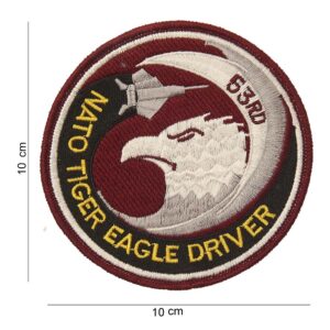 Embleem stof nato tiger eagle driver #4016