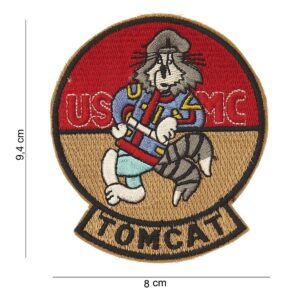 Embleem stof Tomcat USMC #4048