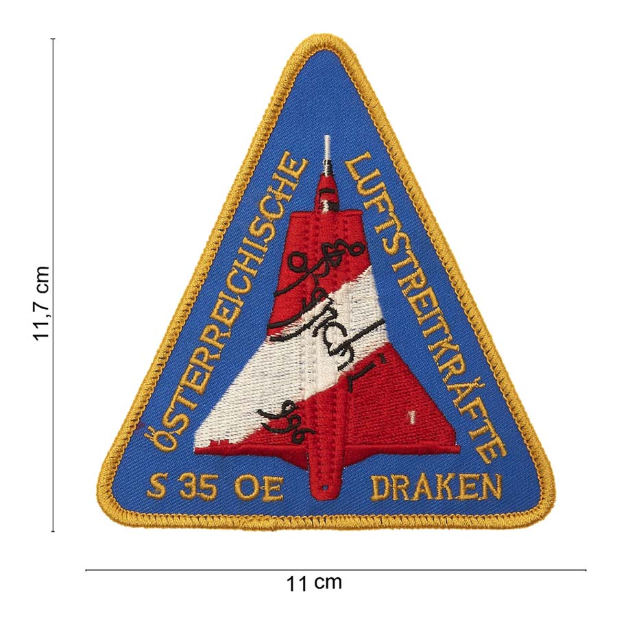 Embleem stof S 35 OE draken #3096