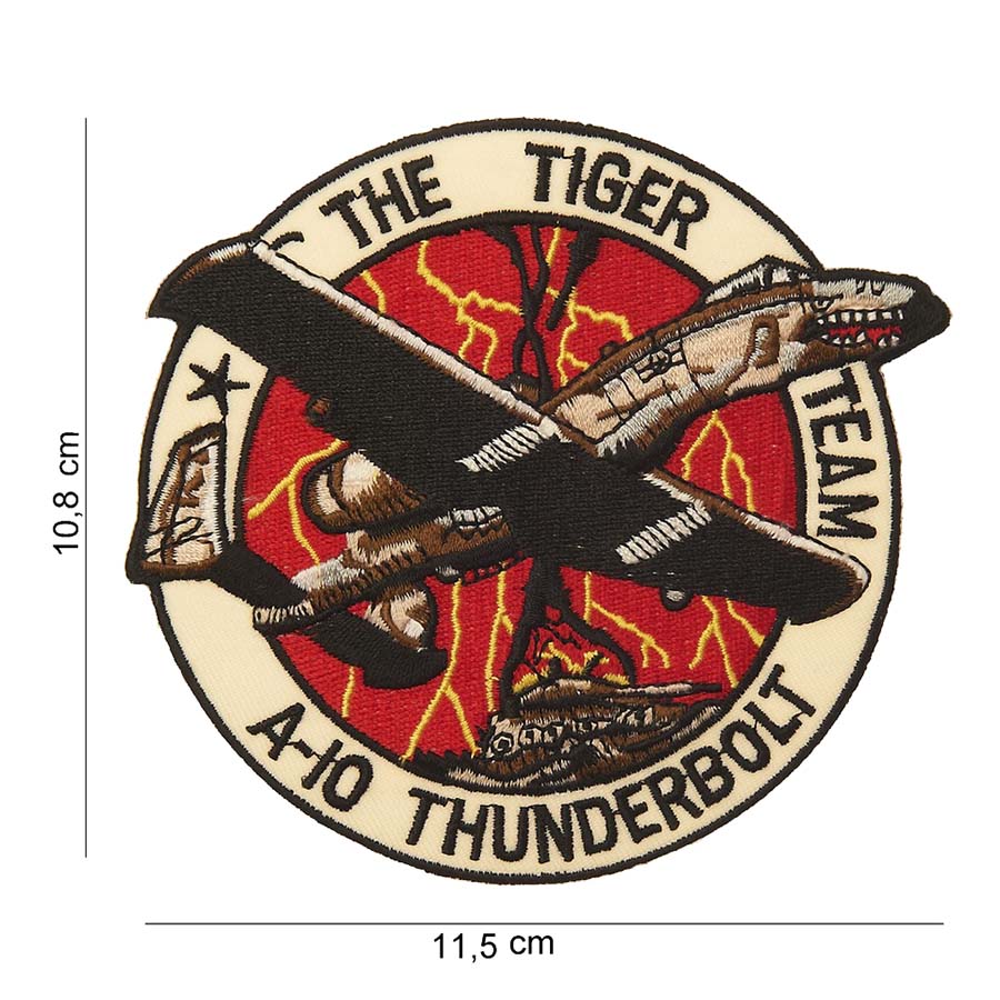 Embleem stof the tiger team A-10 thunderbolt #4070