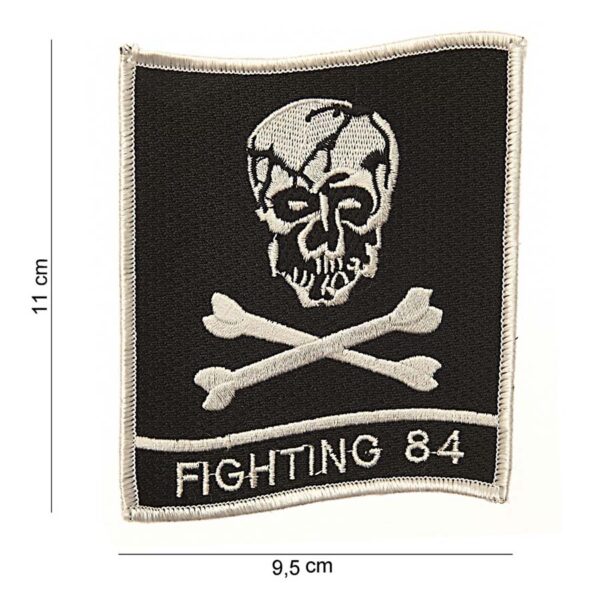 Embleem stof fighting 84 groot #4076