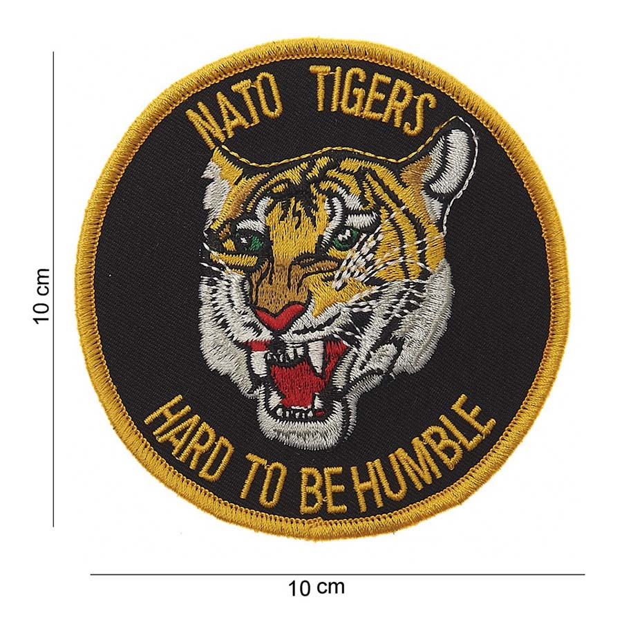 Embleem stof nato tigers hard to be humble #5034