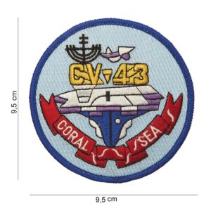 Embleem stof CV-43 Coral sea #4058