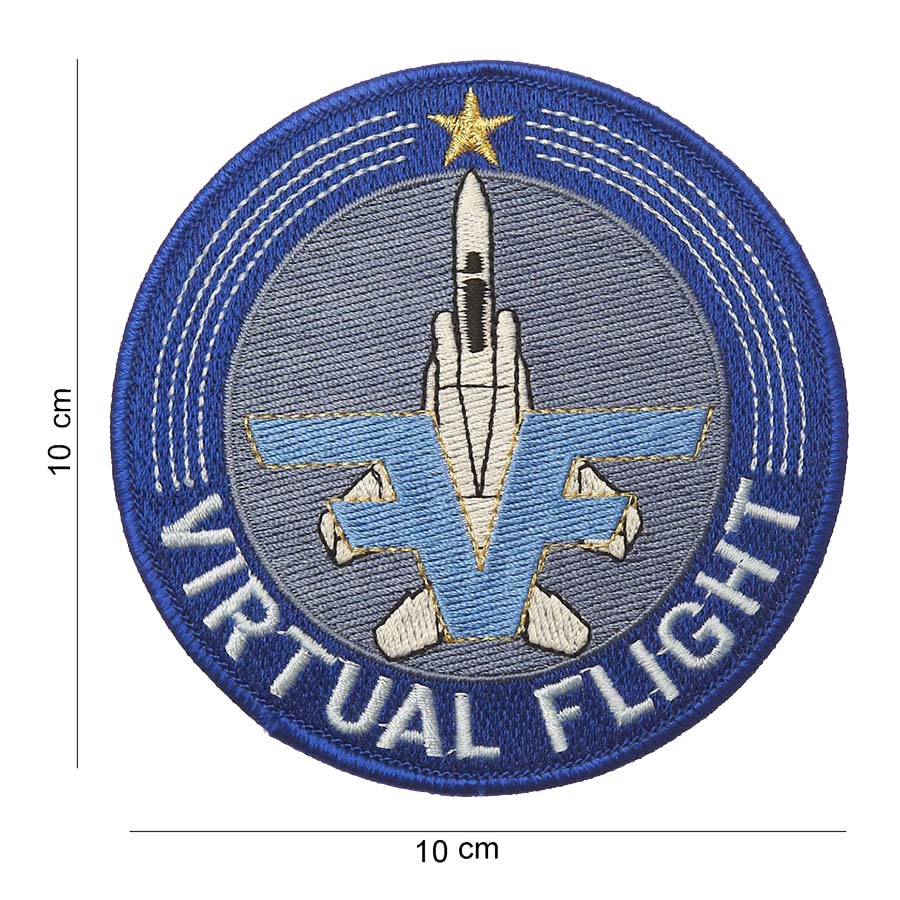 Embleem stof virtual flight #4022