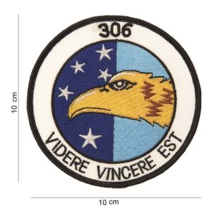 Embleem stof 306 videre vincere est #4002