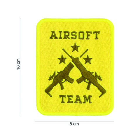 Embleem stof Airsoft team geel #23021