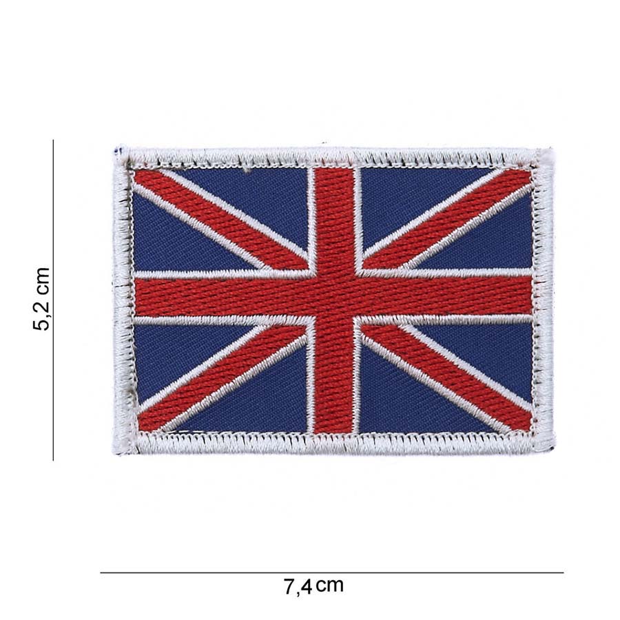 Embleem stof vlag UK met klittenband #1006