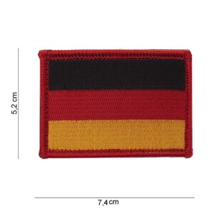 Embleem stof vlag Duitsland met klittenband #1044
