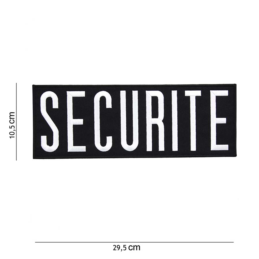 Embleem stof securite groot #5017