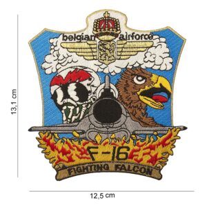 Embleem stof Belgian Air Force F-16 (havik) #3092
