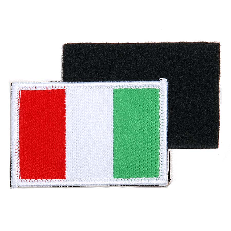 Embleem stof vlag Italië met klittenband #1036