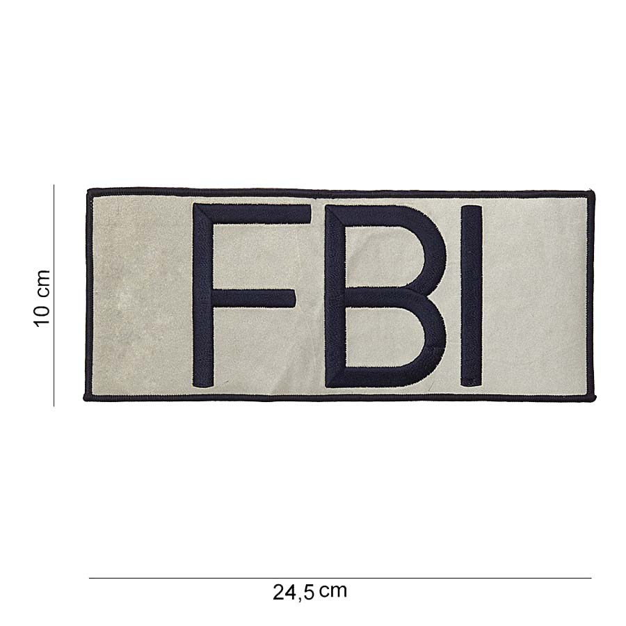 Embleem stof FBI (groot) #2002