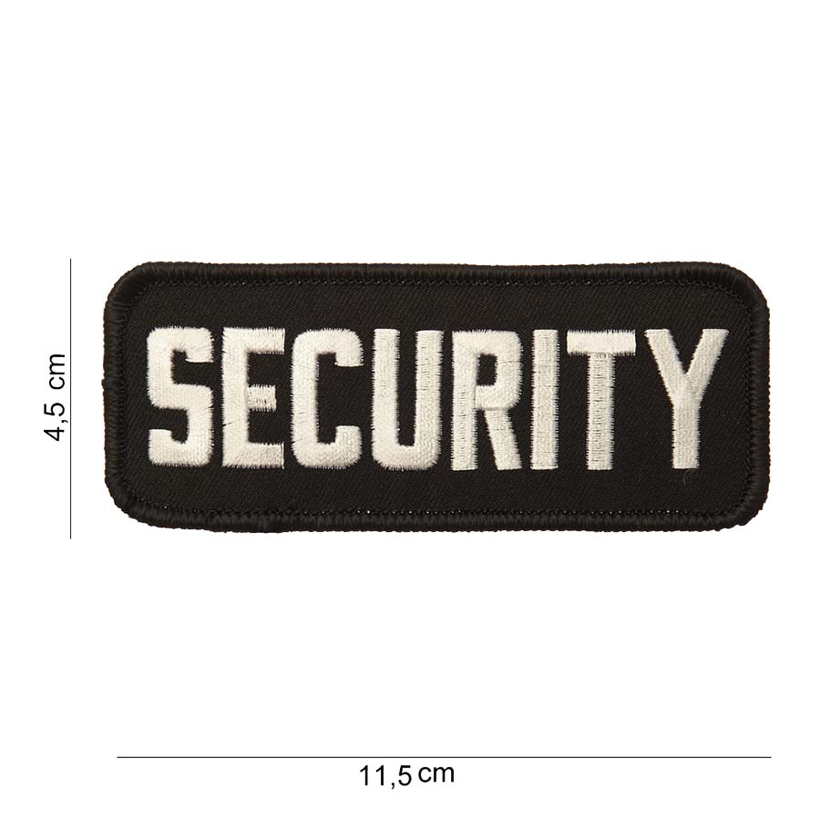 Embleem stof security (dun) #2019