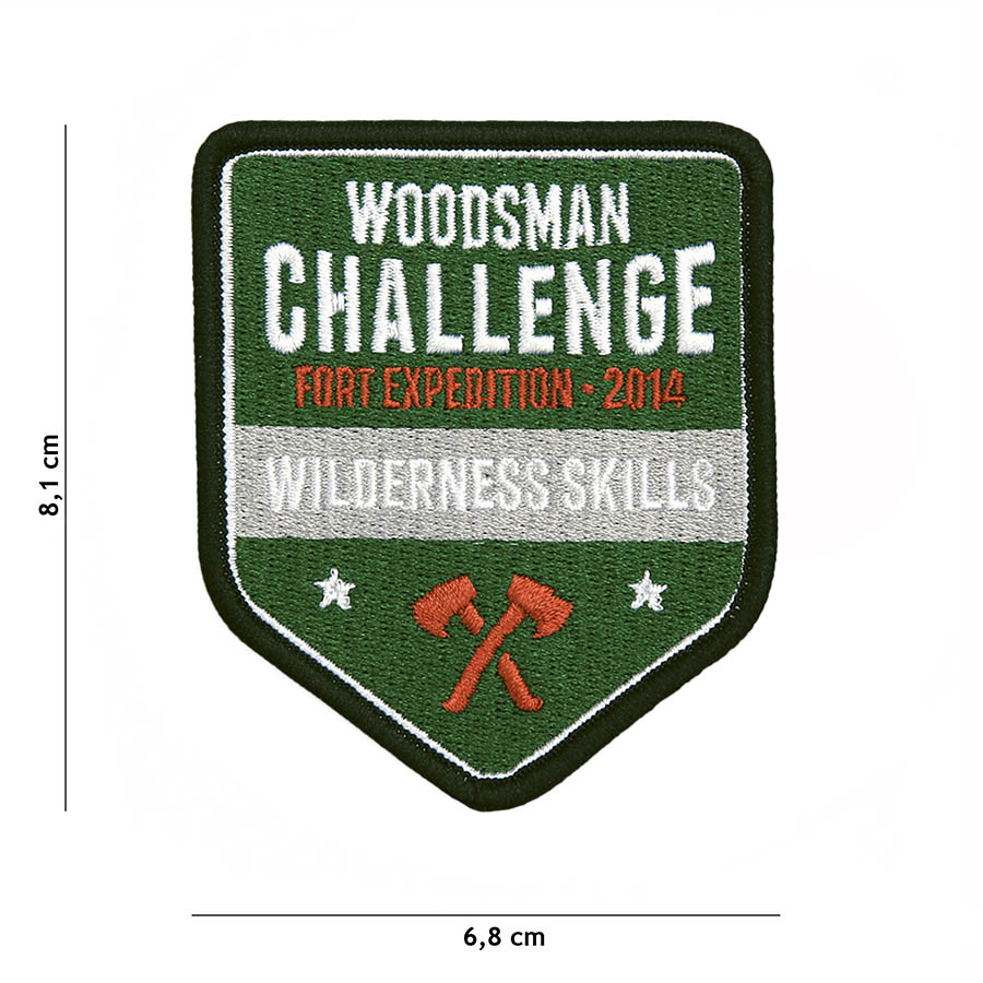 Embleem Stof Woodsman Challenge #23004 Embleem Stof Woodsman Challenge #23004