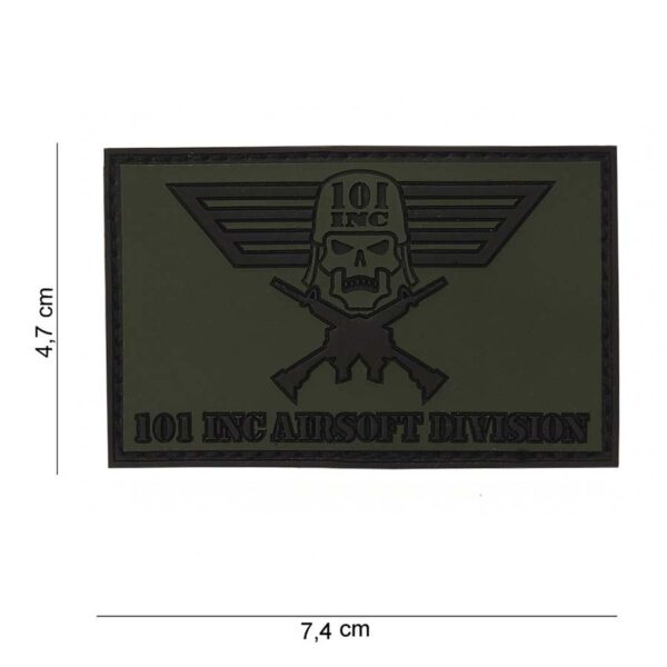 Embleem 3D PVC 101 INC Airsoft Division #12001