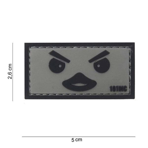 Embleem 3D PVC Duckface grijs #10088