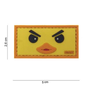 Embleem 3D PVC Duckface geel #10091