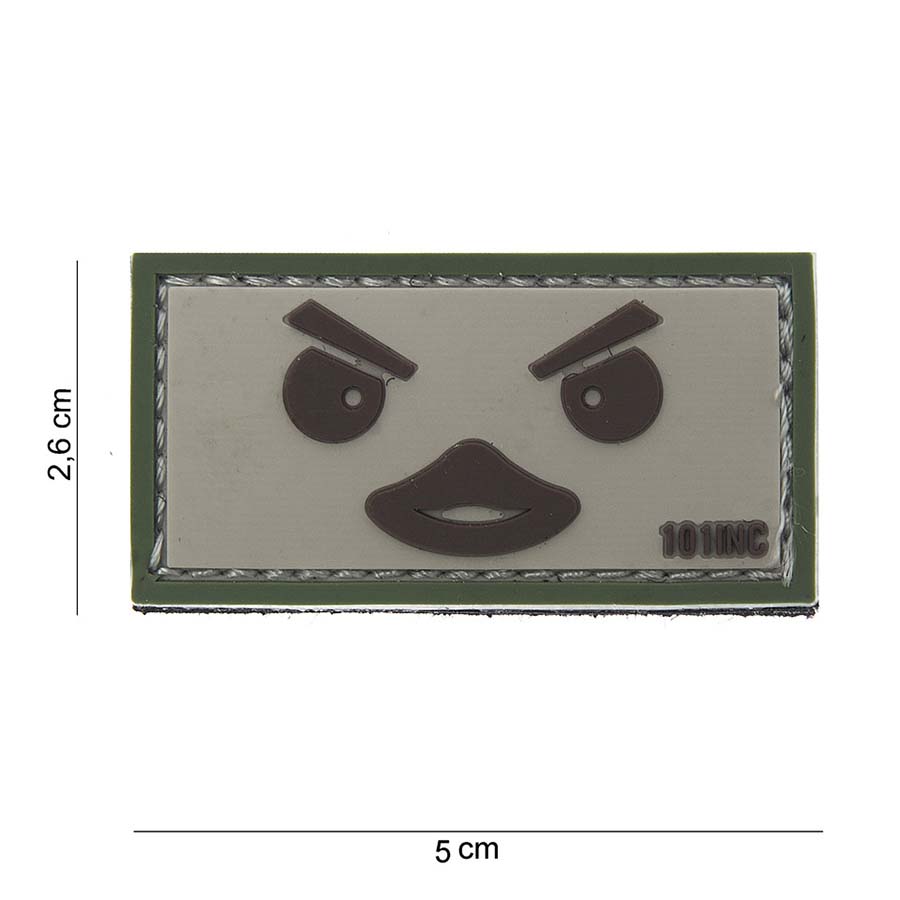Embleem 3D PVC Duckface beige/groen #10087