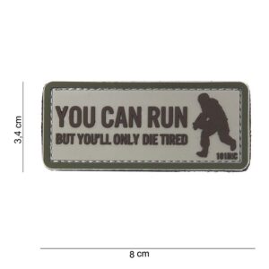 Embleem 3D PVC You can run beige #10065